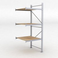 Lagerhylla H: 250 D: 100 cm 3 hyllplan