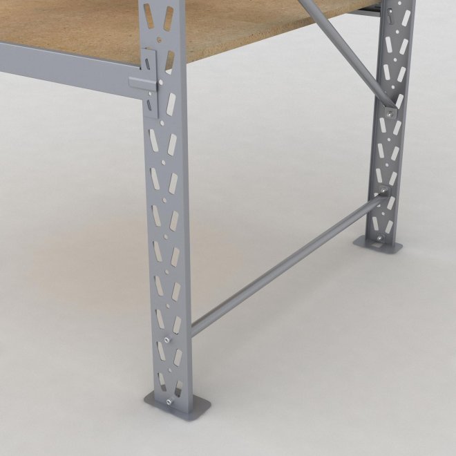 Lagerhylla H: 250 D: 100 cm 3 hyllplan