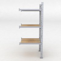 Lagerhylla H: 250 D: 100 cm 3 hyllplan