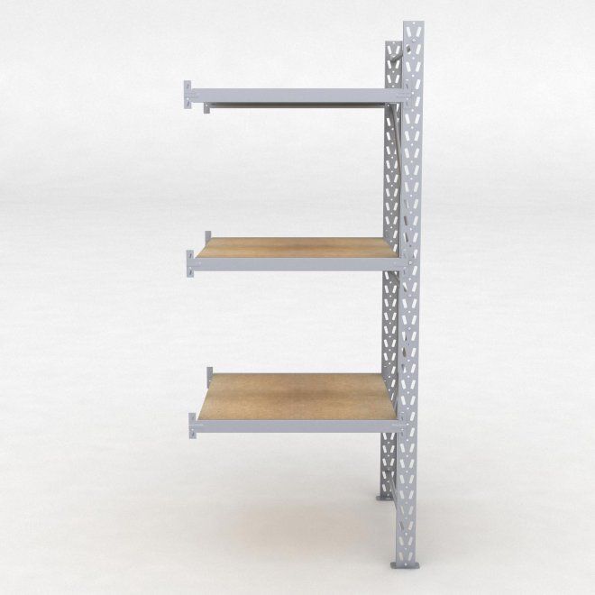 Lagerhylla H: 250 D: 100 cm 3 hyllplan