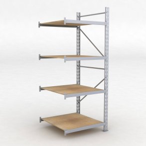 Lagerhylla H: 250 D: 100 cm 4 hyllplan