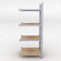 Lagerhylla H: 250 D: 100 cm 4 hyllplan