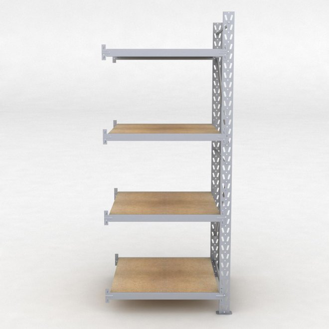 Lagerhylla H: 250 D: 100 cm 4 hyllplan