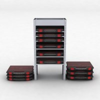 Bilreol med 6 kufferter og dyb bakke