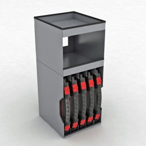 Kufferttrn, enkelt over-rum med topbakke