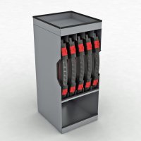 Kufferttrn, enkelt under-rum med topbakke