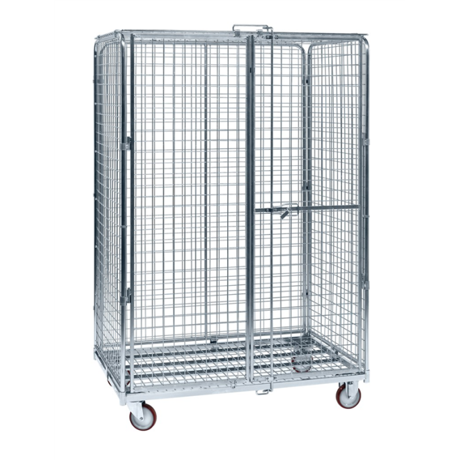 Transportk�fig mit Gitter und abschlie�barer T�r