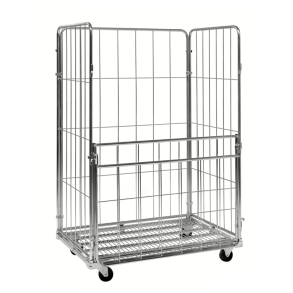 Transportk�fig mit Gitter und T�r, 4-seitig