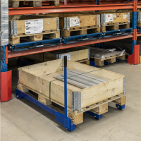 Griff f�r Palettenwagen Niedrig aus blauem Stahl