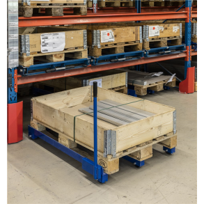 Griff f�r Palettenwagen Niedrig aus blauem Stahl