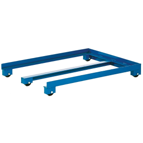 Palettenwagen Niedrig f�r Europaletten aus blauem Stahl