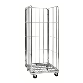 Transportk�fig mit Gitter, 3 Seitenw�nden