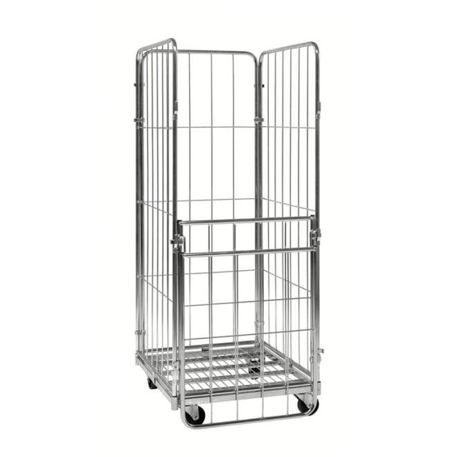 Transportk�fig mit Gitter und T�r, 4-seitig