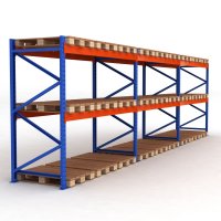 Palettenregal 3 Felder mit 2 Trageebenen