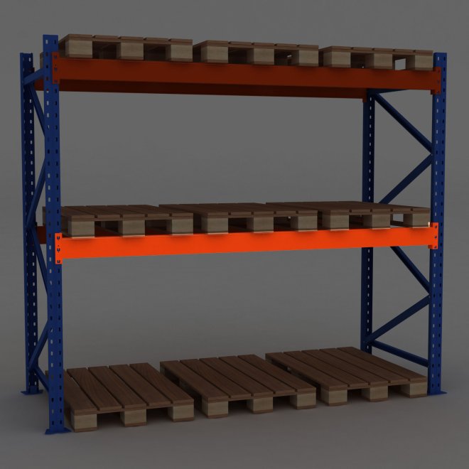 Brbalk till pallstll, 1 stk.