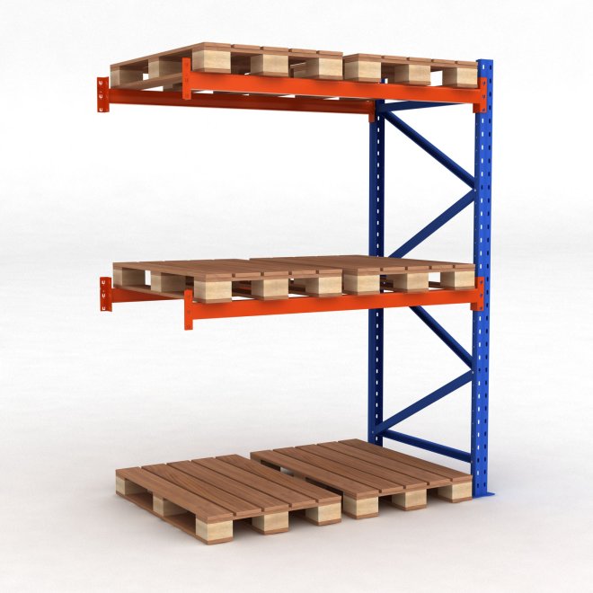 Tillbyggnadsdel pallställ