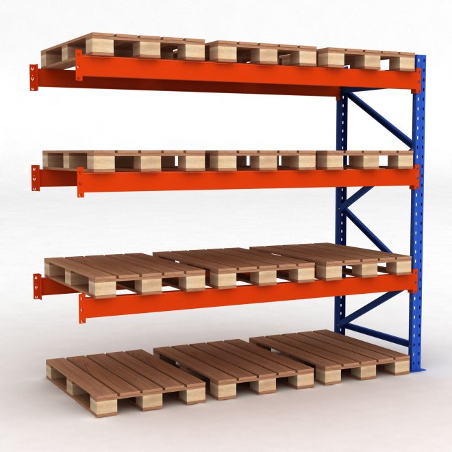 Tillbyggnadsdel pallställ