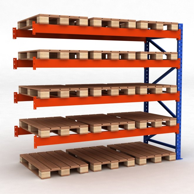 Tillbyggnadsdel pallställ