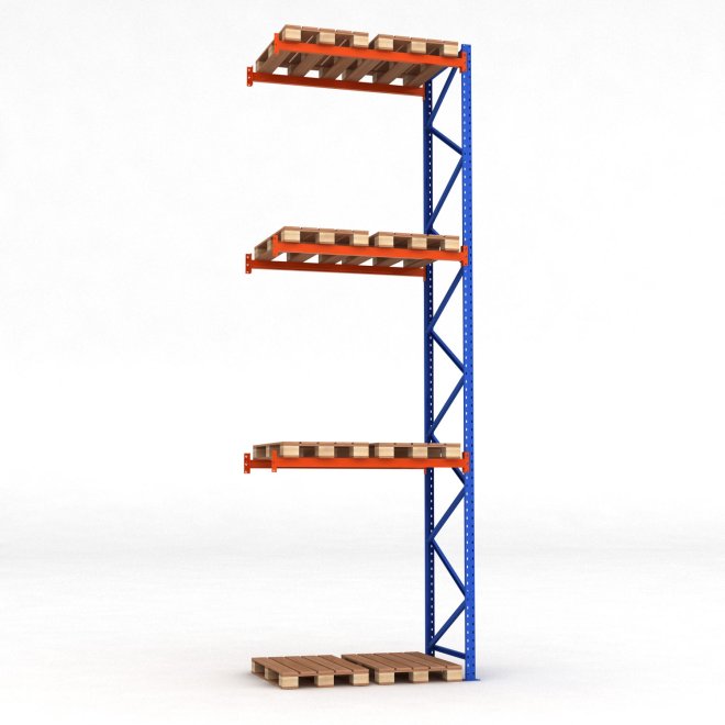 Pallereol tilbygningsfag med 3 brelag