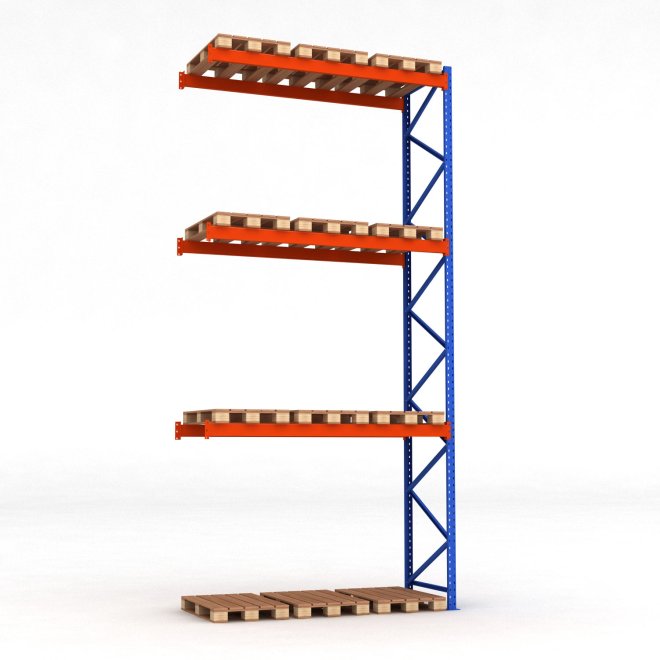 Tillbyggnadsdel pallstll med 3 brlag
