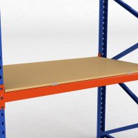 Spanplattenuntersttzung fr Palettenregal, verzinkt