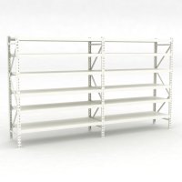 Lagerhylla dubbelfack med 6 hyllor