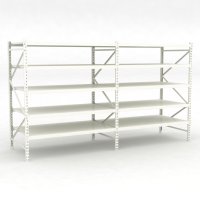 Lagerhylla dubbelfack med 5 hyllor