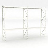 Lagerhylla 2 fack med 3 hyllor