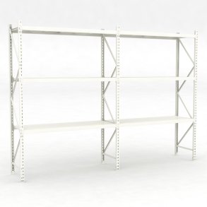 Lagerhylla 2 fack med 3 hyllor