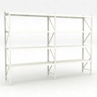 Lagerhylla 2 fack med 4 hyllor