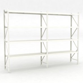 Lagerhylla 2 fack med 4 hyllor