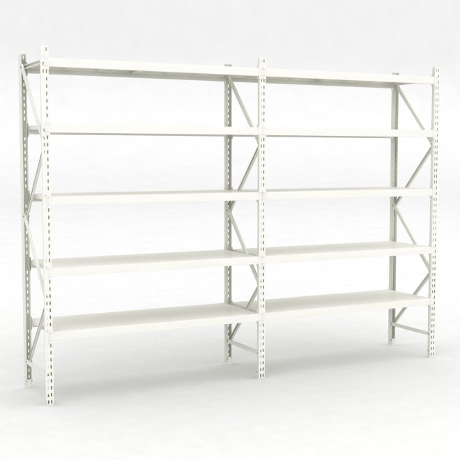 Lagerhylla 2 fack med 5 hyllor