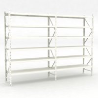 Lagerhylla 2 fack med 6 hyllor