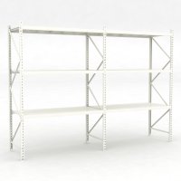 Lagerhylla 2 fack med 3 hyllor