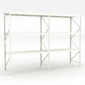 Lagerhylla 2 fack med 3 hyllor