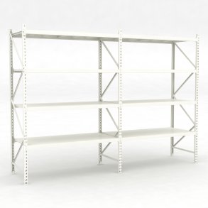 Lagerhylla 2 fack med 4 hyllor