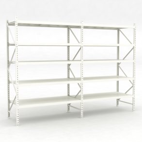 Lagerhylla 2 fack med 5 hyllor