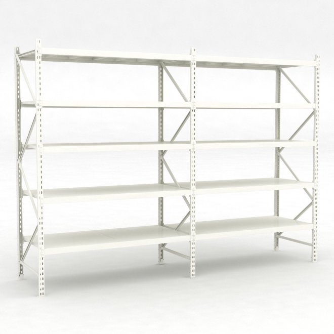 Lagerhylla 2 fack med 5 hyllor