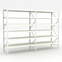 Lagerhylla 2 fack med 6 hyllor