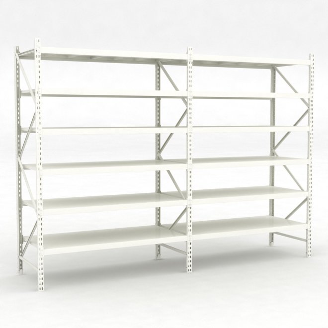 Lagerhylla 2 fack med 6 hyllor