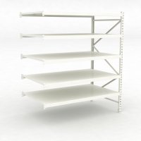 Großfachregale-Anbaufeld mit 5 Fachböden