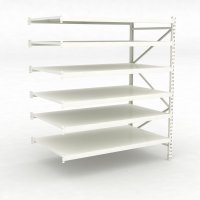 Großfachregale-Anbaufeld mit 6 Fachböden