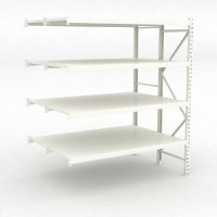 Lagerhylla Tillbyggnadsdel med 4 hyllor