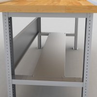 Stahlablage fr Werkbnke