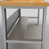 Stahlablage fr Werkbnke