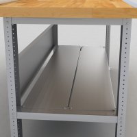 Stahlablage fr Werkbnke