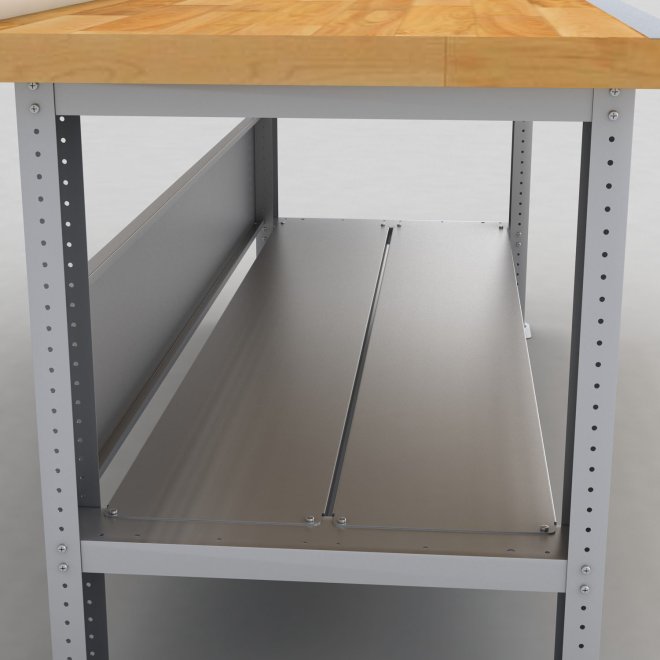 Stahlablage fr Werkbnke