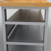 Stahlablage fr Werkbnke