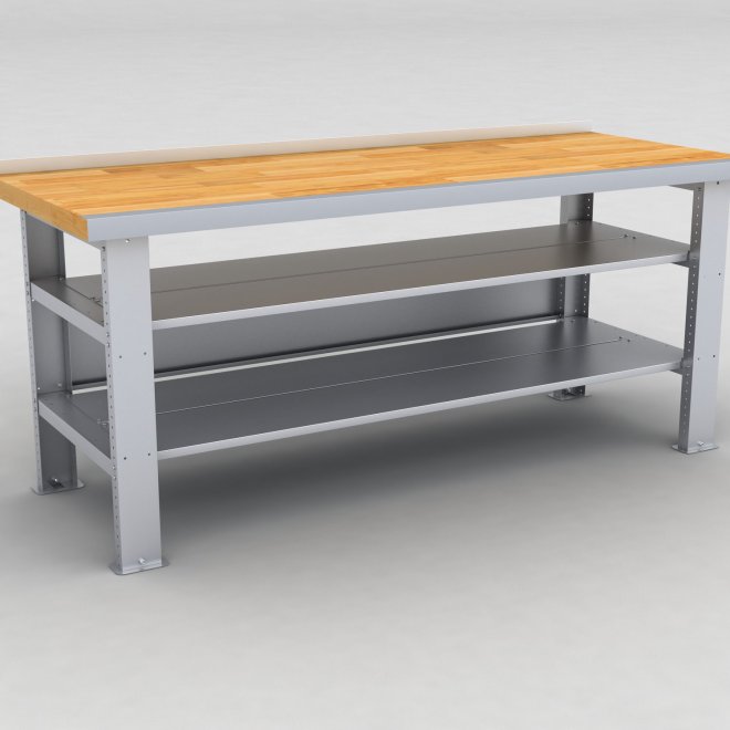 Stahlablage fr Werkbnke