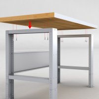 Werkbank mit Buchenholzplatte